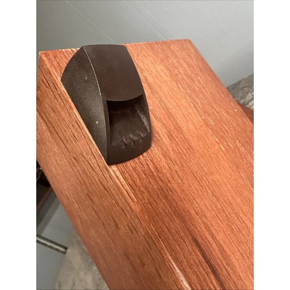Cutco 5 Slot Knife Block Honey Oak Wood Heavy‎ with Side Scissor Holder USA Made